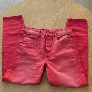 American Eagle Outfitters Red straight Jeans size 2